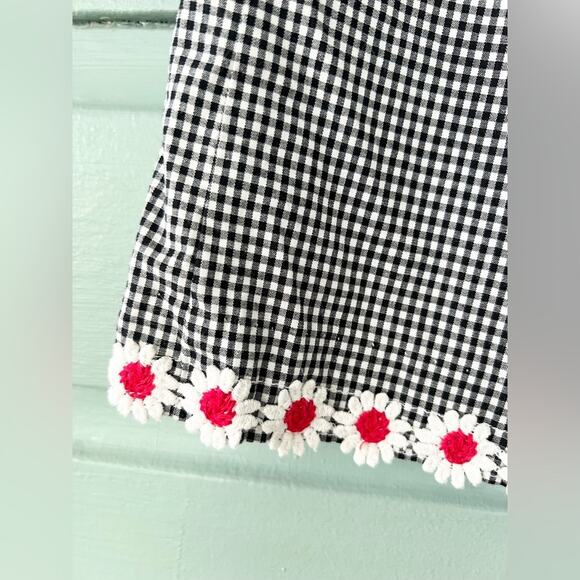 Vintage y2k gingham mini skirt dairy chain hem preppy girly soft girl summer 6 - Picture 2 of 7